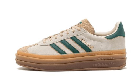 Adidas Gazelle Bold Magic Beige Collegiate Green - ID7056 - Kickzmi