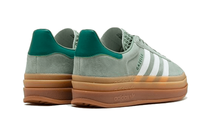 Sneakers éditions limitées et authentiques Adidas Gazelle Bold Silver Green - ID6998 - Kickzmi