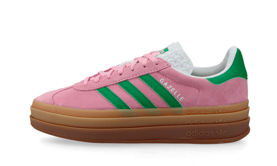 Adidas Gazelle Bold True Pink Green Cloud White - IE0420 - Kickzmi