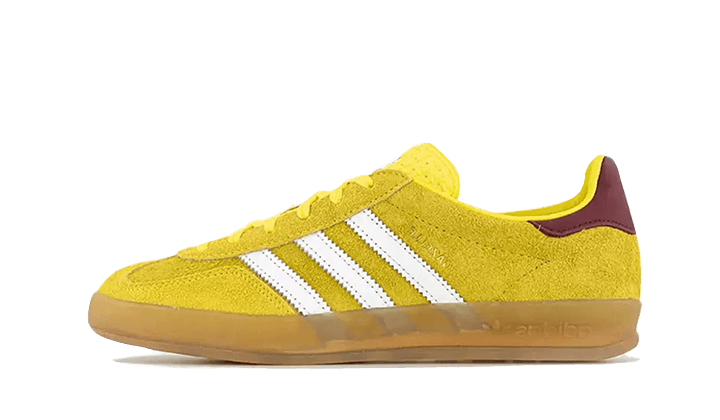 Adidas Gazelle Indoor Bright Yellow Burgundy - IE7003 - Kickzmi