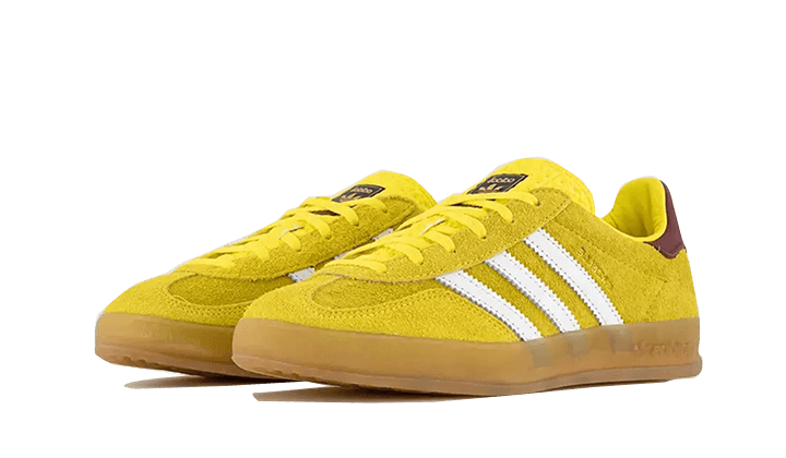 Adidas Gazelle Indoor Bright Yellow Burgundy - IE7003 - Kickzmi