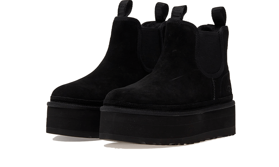 Neumel Platform Chelsea Boot Black Kickzmi