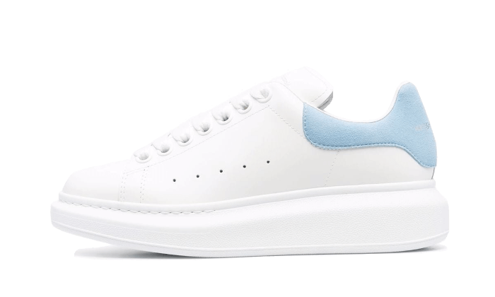 Alexander McQueen Oversized White Powder Blue - 553770WHGP79412 - Kickzmi