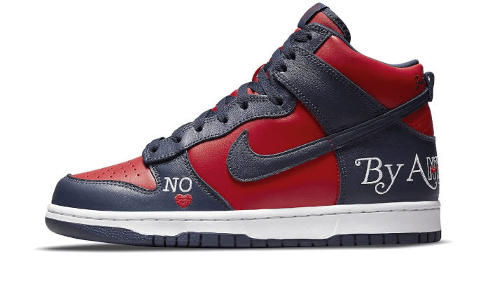 Sneakers limitées et authentiques Nike SB Dunk High Supreme By Any Means Navy - DN3741-600 - Kickzmi