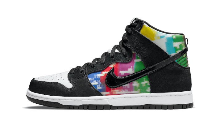 Sneakers éditions limitées et authentiques Nike SB Dunk High TV Signal - CZ2253-100 - Kickzmi