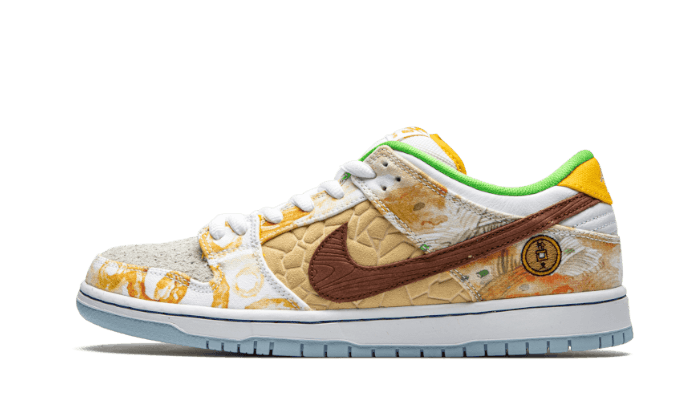 Sneakers éditions limitées et authentiques Nike SB Dunk Low Street Hawker (2021) - CV1628-800 - Kickzmi