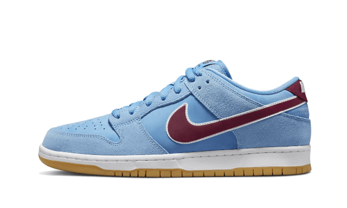 Sneakers éditions limitées et authentiques Nike SB Dunk Low Valour Blue Team Maroon - DQ4040-400 - Kickzmi