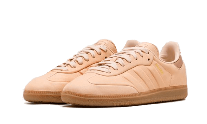 Sneakers éditions limitées et authentiques Adidas Samba Beige Gum - IG1243 - Kickzmi