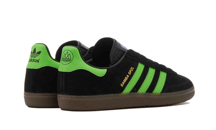 Adidas Samba Deco SPZL Core Black Lucid Lime - IF5738 - Kickzmi