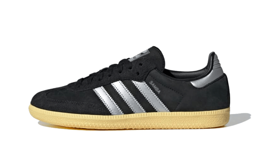 Sneakers éditions limitées et authentiques Adidas Samba OG Core Black Matte Silver - IE8128 - Kickzmi