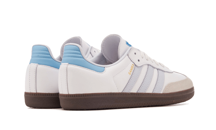 Sneakers éditions limitées et authentiques Adidas Samba OG Core White Halo Blue - ID2055 - Kickzmi