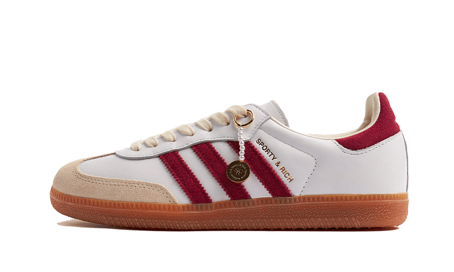 Adidas Samba OG Sporty & Rich White Core Burgundy - IF5660 - Kickzmi