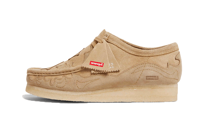 Sneakers éditions limitées et authentiques Clarks Wallabee Supreme Beige Kickzmi