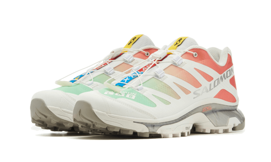 Sneakers éditions limitées et authentiques Salomon XT-4 OG White Green Ash Coral - L47299900 - Kickzmi