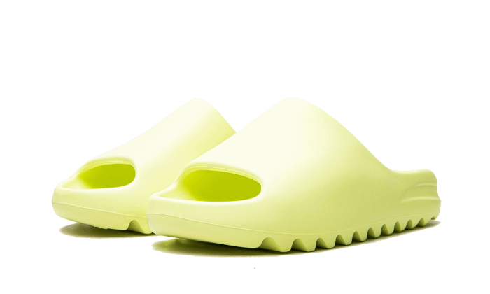 Sneakers éditions limitées et authentiques Adidas Yeezy Slide Glow Green - GX6138 - Kickzmi