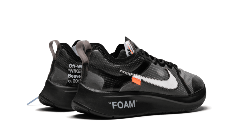 Sneakers éditions limitées et authentiques Nike Zoom Fly Off-White Black Silver - AJ4588-001 - Kickzmi