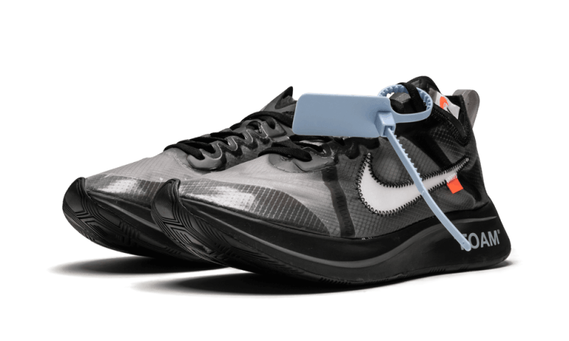 Sneakers éditions limitées et authentiques Nike Zoom Fly Off-White Black Silver - AJ4588-001 - Kickzmi