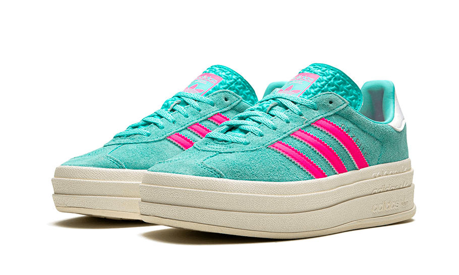 Adidas Gazelle Bold Flash Aqua Lucid Pink - ID7026