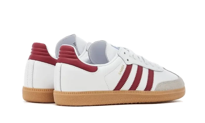 Adidas Samba OG White Burgundy Gum - IF3813