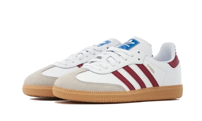 Adidas Samba OG White Burgundy Gum - IF3813