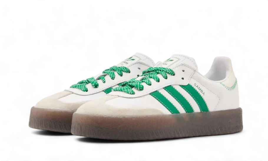 Adidas Sambae Cloud White Green - IE9105