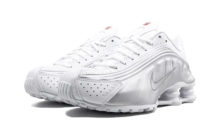 Nike Shox R4 White Metallic Silver - AR3565-101