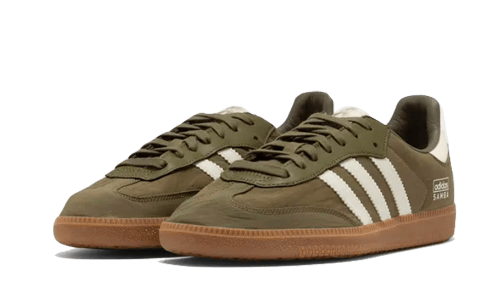 Sneakers éditions limitées et authentiques Adidas Samba OG Focus Olive Gum - IE3440 - Kickzmi