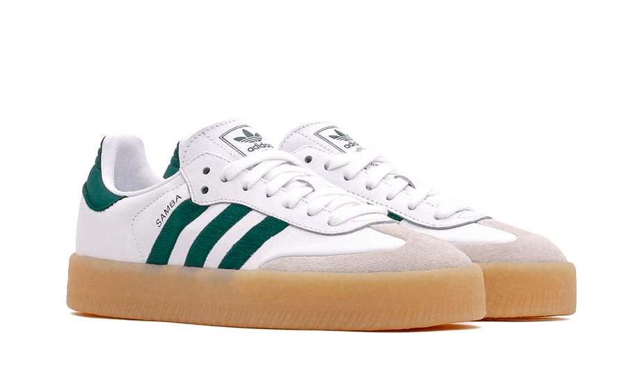 Sneakers éditions limitées et authentiques Adidas Samba White Collegiate Green Gum - ID0440 - Kickzmi