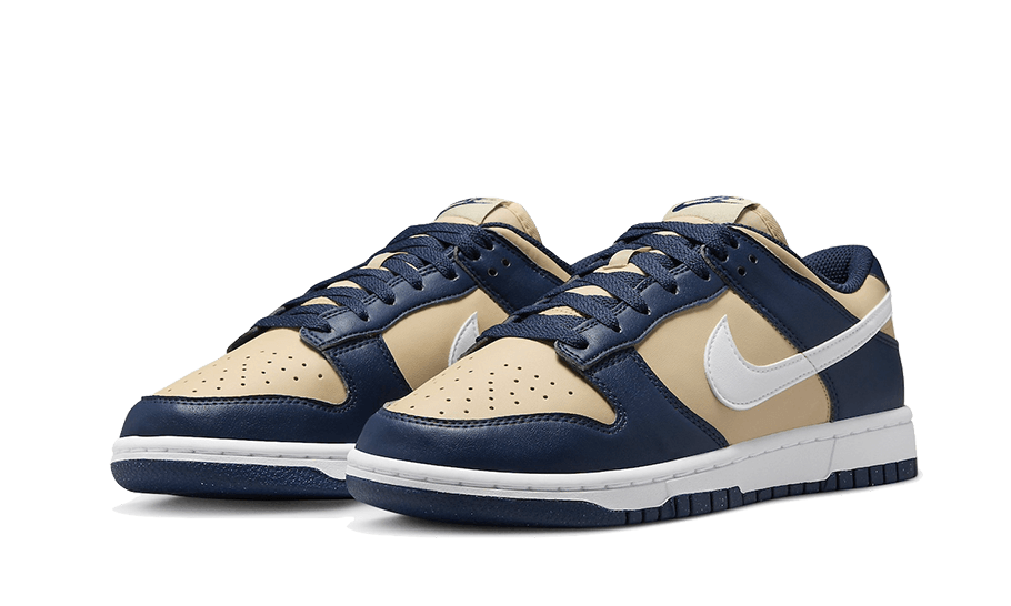 Sneakers éditions limitées et authentiques Nike Dunk Low Next Nature Midnight Navy Gold - DD1873-401 - Kickzmi