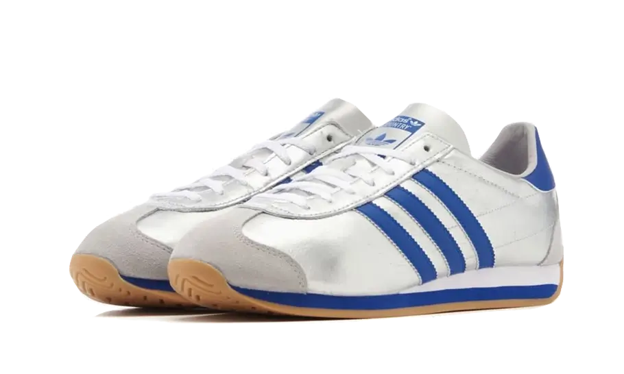 Adidas Country OG Matte Silver Bright Blue - IE4230 - Kickzmi