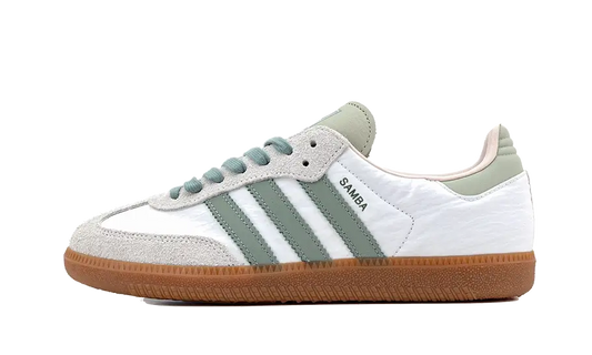 Adidas Samba OG  Cloud White Silver Green - ID0492 - Kickzmi