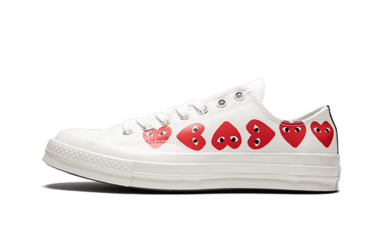 Sneakers éditions limitées et authentiques Converse Chuck Taylor All-Star 70s Ox Comme Des Garçons PLAY Multi-Heart White - 162975C - Kickzmi