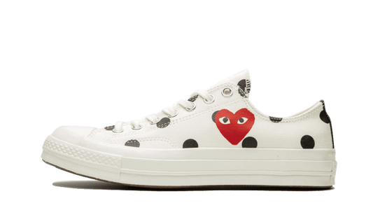 Sneakers éditions limitées et authentiques Converse Chuck Taylor All Star 70s Ox Comme des Garçons PLAY Polka Dot White - 157249C - Kickzmi