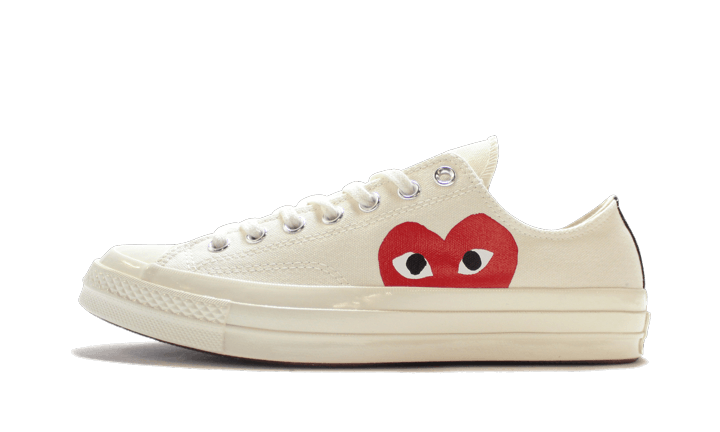 Sneakers éditions limitées et authentiques Converse Chuck Taylor All Star 70s Ox Comme des Garçons PLAY White - 150207C - Kickzmi