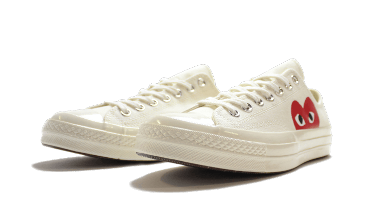 Sneakers éditions limitées et authentiques Converse Chuck Taylor All Star 70s Ox Comme des Garçons PLAY White - 150207C - Kickzmi