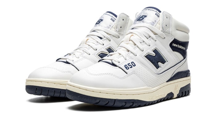 New Balance 650R Aime Leon Dore White Navy - BB650RD1 - Kickzmi