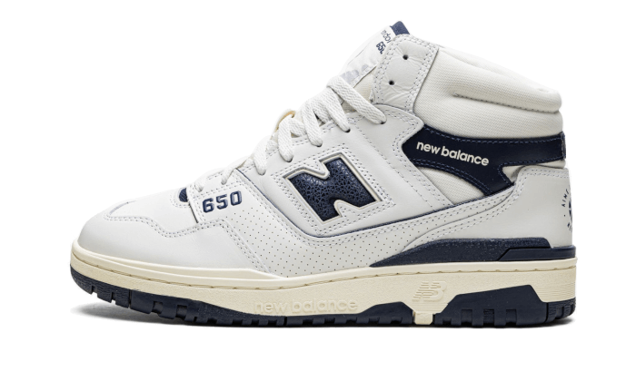 New Balance 650R Aime Leon Dore White Navy - BB650RD1 - Kickzmi